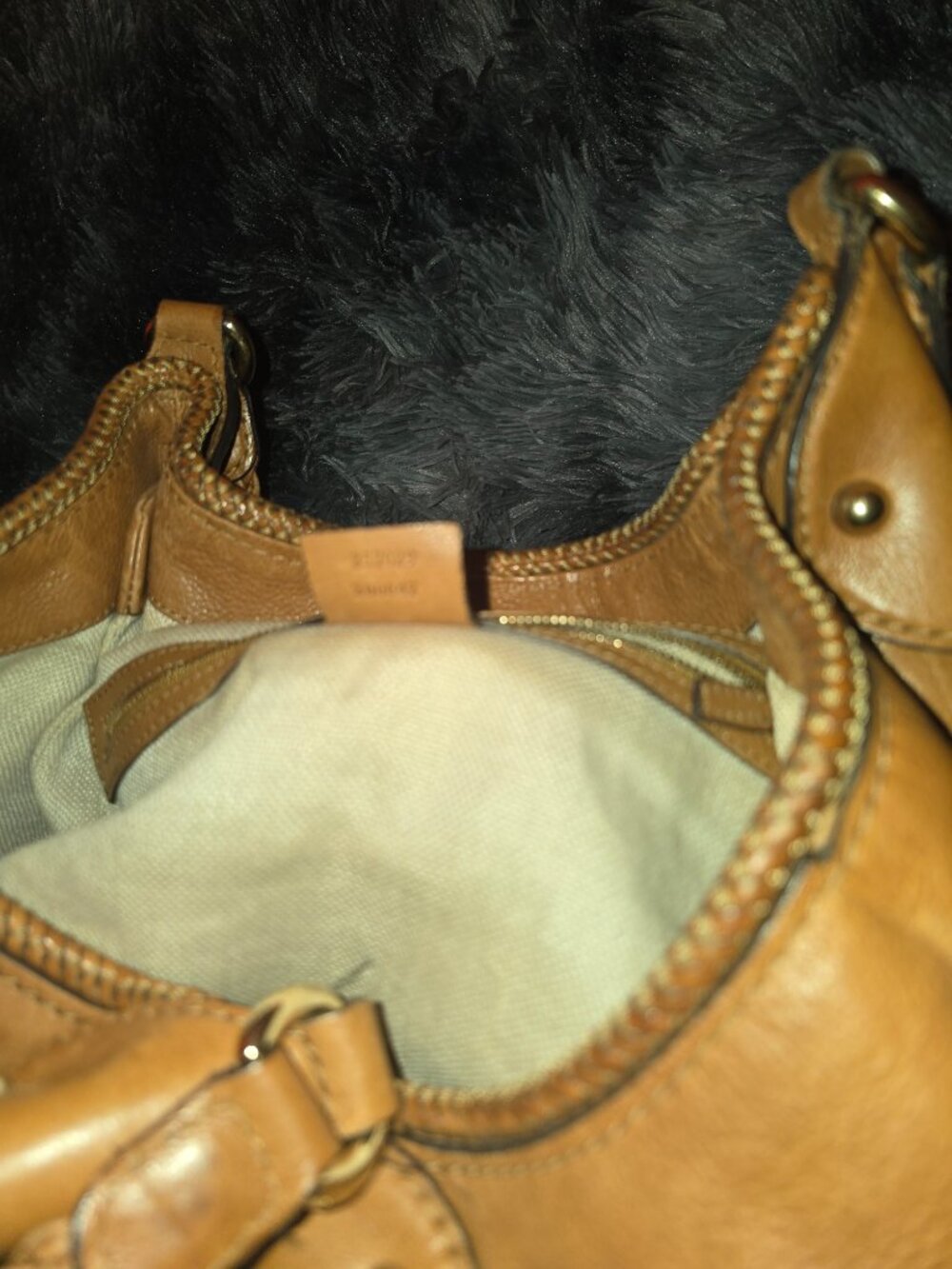 Gucci Marrakech Pebbled Calf Leather Large Hobo Bag Purse - Picture 5 of 12